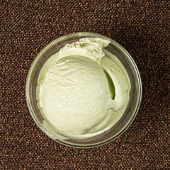 ice cream ball in the bowl