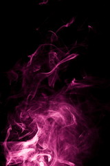 Purple smoke on black background