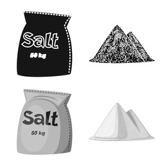 Vector illustration of cooking and sea logo. Collection of cooking and baking vector icon for stock.