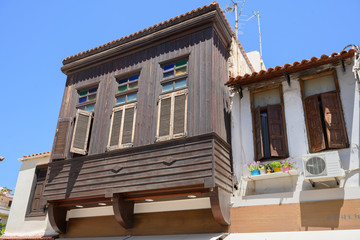 Balkon aus türkischer Zeit in Rethymnon, Kreta, Griechenland