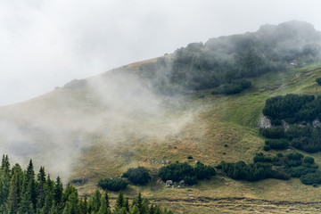 View from Bucegi mountains, Romania, Bucegi National Park