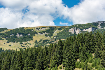 View from Bucegi mountains, Romania, Bucegi National Park