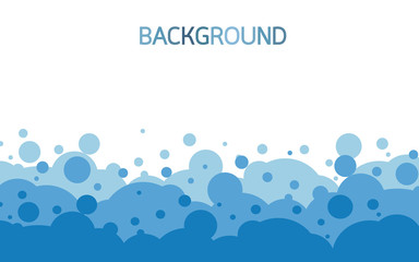 Water wave and bubble bottom background