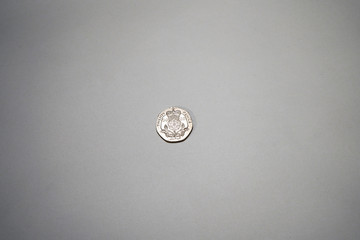 Single UK twenty pence coin