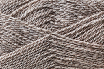 Background of woolen threads closeup