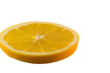Orange slices isolated on white