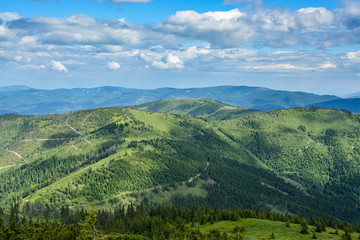 Fototapeta na wymiar Beautiful view on Low Tatras mountain in Slovakia