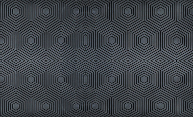 Black plastic ABS pattern background.