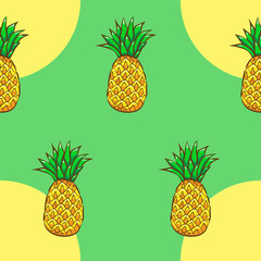 pineapple vector pattern graphic design