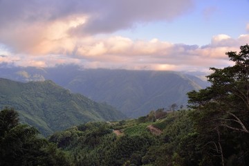 Mountain landscape-Mountain View Resort in the Hsinchu,Taiwan.