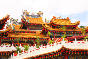 Fototapeta premium Roofs of Thean Hou Temple, Kuala Lumpur, Malaysia