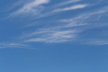 Blue Sky is bright in the daytime and have white clouds.