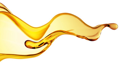 Splash fluid. 3d illustration, 3d rendering.