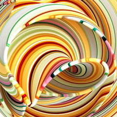 Elegant line background. 3d illustration, 3d rendering.