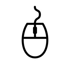 Line computer mouse icon