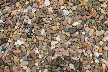 Brown Pebbles stone background