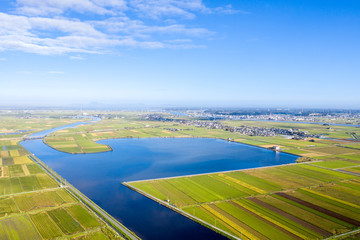 千葉県の与田浦を俯瞰撮影
