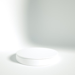 Elegant, beautiful abstract background with elements, studio, pedestal, minimalism. 3d illustration, 3d rendering.