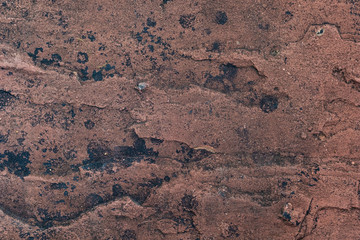 Texture surface of dirty rough old brown rock background.