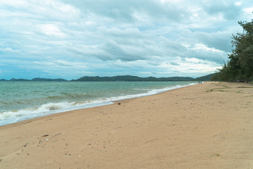 Naphat Tharaphirom Beach close U Tapao airport and connect to Chonburi province