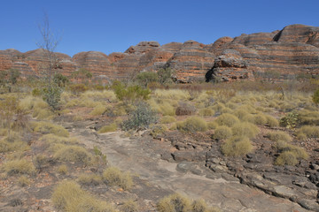 Landscape of Bungle Bungle Range landform in Kimberley Western Australia