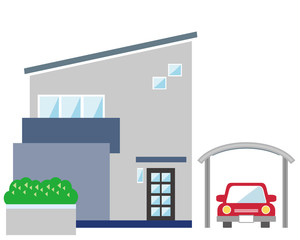 住宅 家 イラスト 一軒家 マイホーム Architecture Wall Mural Architectu Nisi