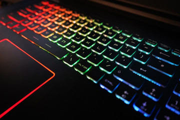 RGB LED gaming keyboard © Robert