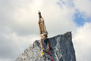 Religious image at the Minutos Dam, Alentejo, Portugal