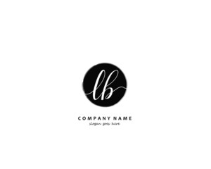 LB Initial letter logo template vector