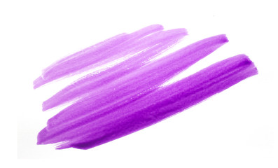  Purple paint splatter isolated on white background