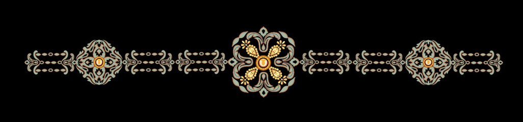 Decorated with elegant and luxurious patterns. Rococo, Baroque style, retro elements, invitation cards, textiles, wrapping paper and fabric design.