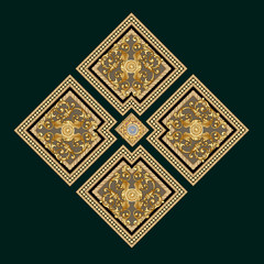 Decorated with elegant and luxurious patterns. Rococo, Baroque style, retro elements, invitation cards, textiles, wrapping paper and fabric design