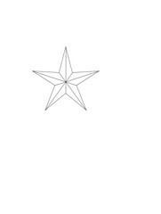 star isolated on white background
