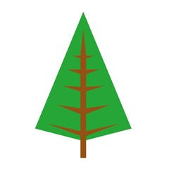 Christmas tree, vector illustration, Christmas and New Year