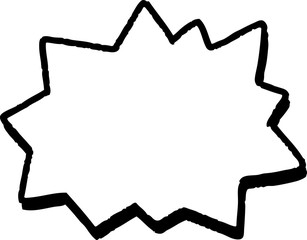 立体的なフキダシ素材