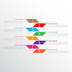 Vector infographic templates used for detailed reports. All 8 topics.