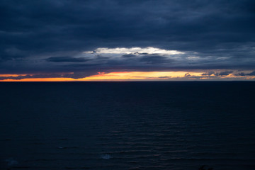Fototapeta premium clouds and sea early morning sunset