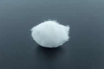 cotton ball white soft clean beauty health medicine on black background.