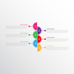 Vector infographic templates used for detailed reports. All 6 topics.