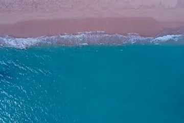 Gordijnen Aerial drone photo of sea and beach © Richard Carey