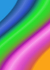 Colorful background with stripes in spectrum colors blue, green, pink and orange.