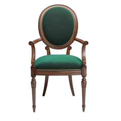 Classic chair isolated on white background.Digital illustration.3d rendering