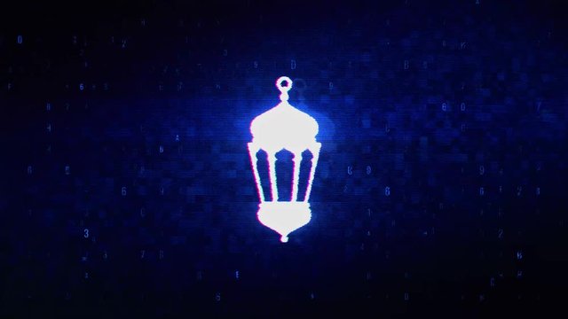 Islamic, islam, religious, Monument, Monuments Symbol Abstract Digital Pixel Noise Glitch Error Video Damage Signal Loop 4K Animation.
