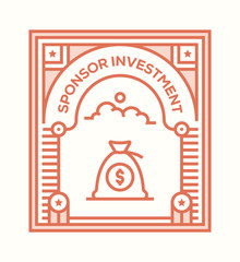 SPONSOR INVESTMENT ICON CONCEPT
