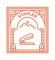 STAPLER ICON CONCEPT