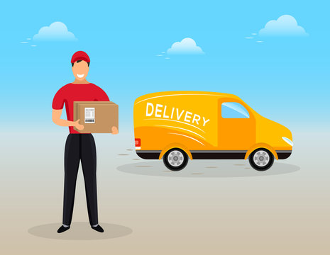 Delivery Man Cartoon Images – Browse 48,315 Stock Photos, Vectors, and ...