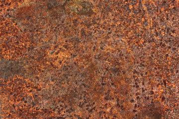 Sheet metal rust ,Concrete wall, Zinc sheets