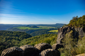 Sächsische Schweiz 2019 Wandern Herbst Tschechien Panorama