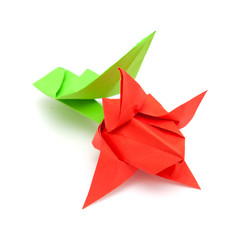 origami model isolated on white background