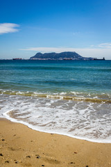 Bay of Algeciras, in the background the Rock of Gibraltar